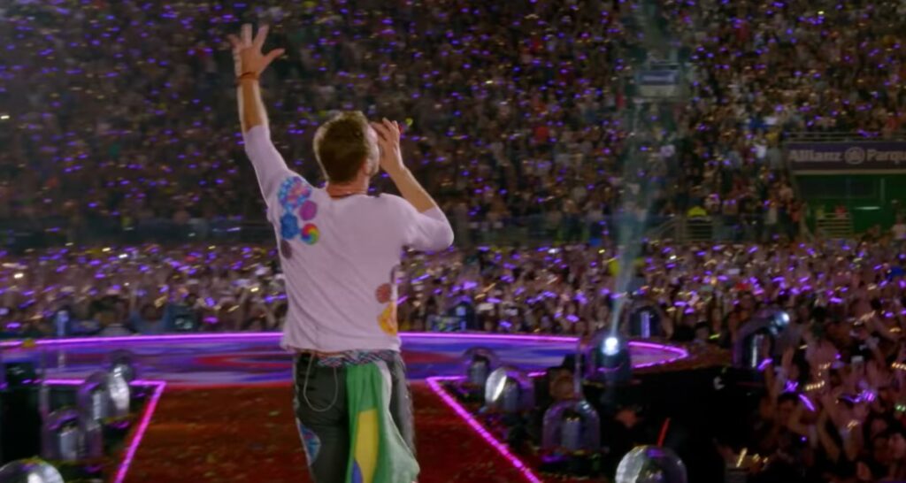 Coldplay concert in Brazil